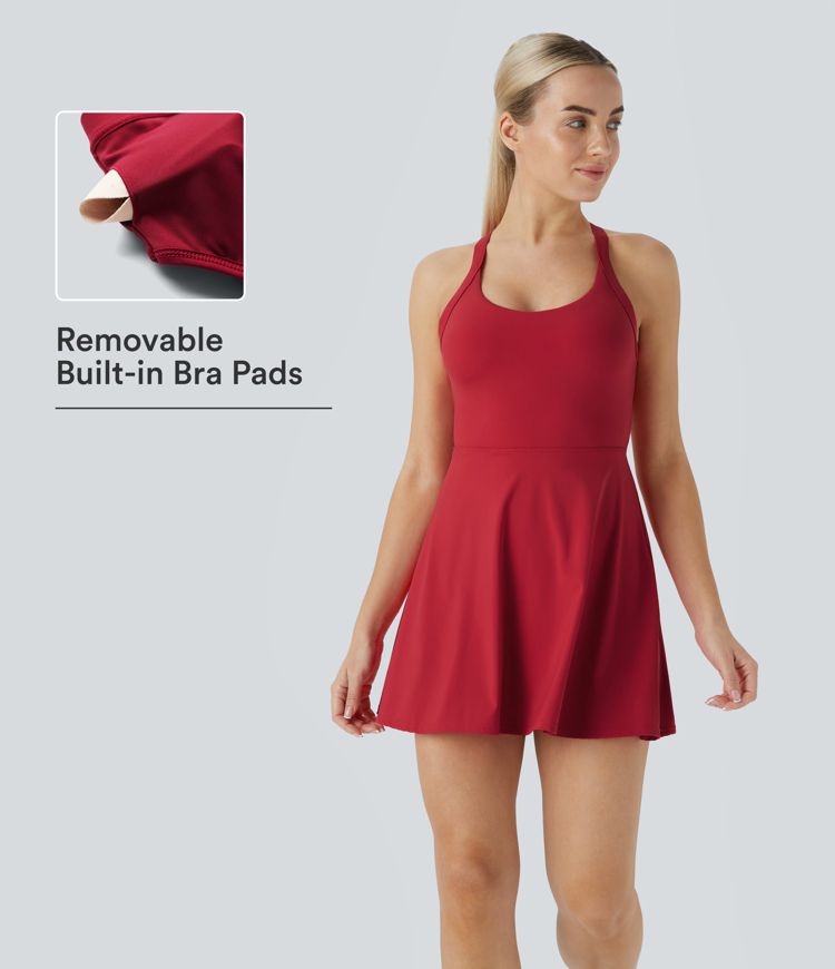 Softlyzero™ Airy Easy Peasy Edition Twisted Backless Sport Dress