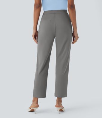 Halara Flex™ DayStretch - Tapered, ankle-length work trousers with a high waist and side pocket