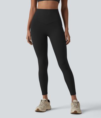 Halara UltraSculpt™ High Waisted Tummy Control Contrast Ribbed Yoga 7/8 Leggings with Pockets Halara UltraSculpt™ High Waisted Tummy Control Contrast Ribbed Yoga 7/8 Leggings with Pockets