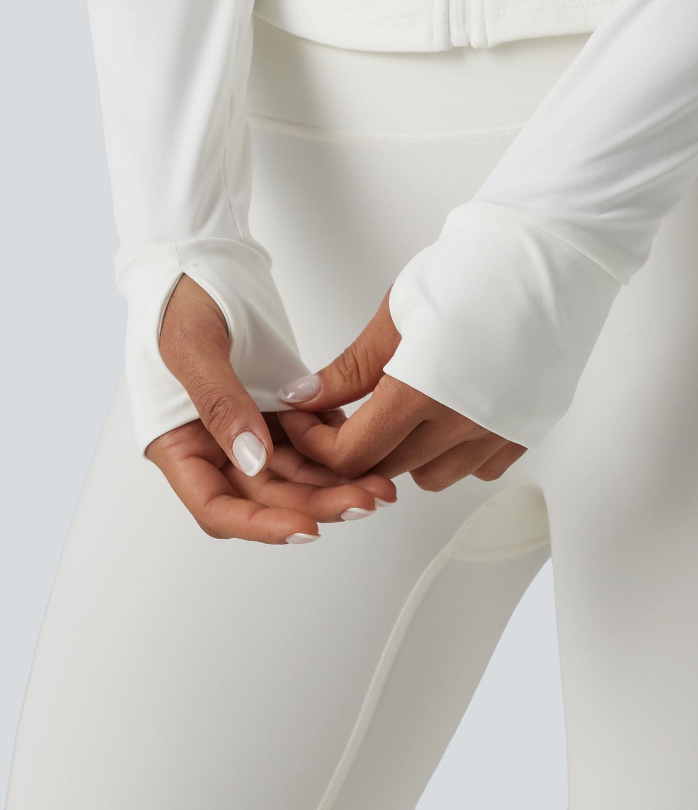 Durable Water Repellent Hooded Thumb Holes Curved Hem Running 3-in-1 Jacket with Pockets