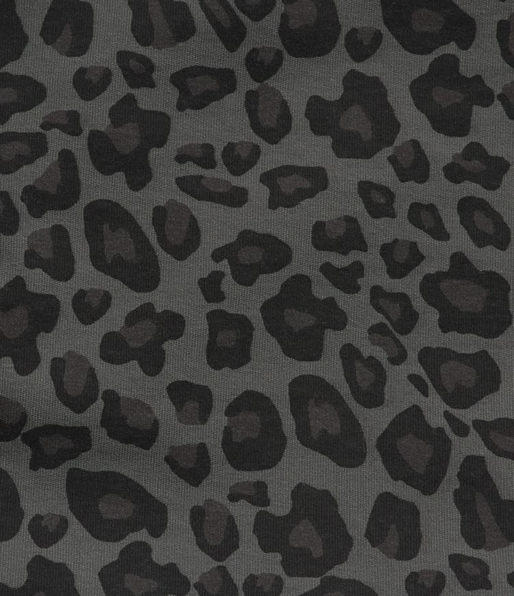 Spodnie casualowe z kieszeniami i średnim stanem, nadrukiem w panterkę