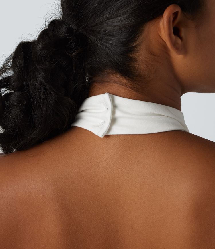 Halter Tie Back Casual Tank Top