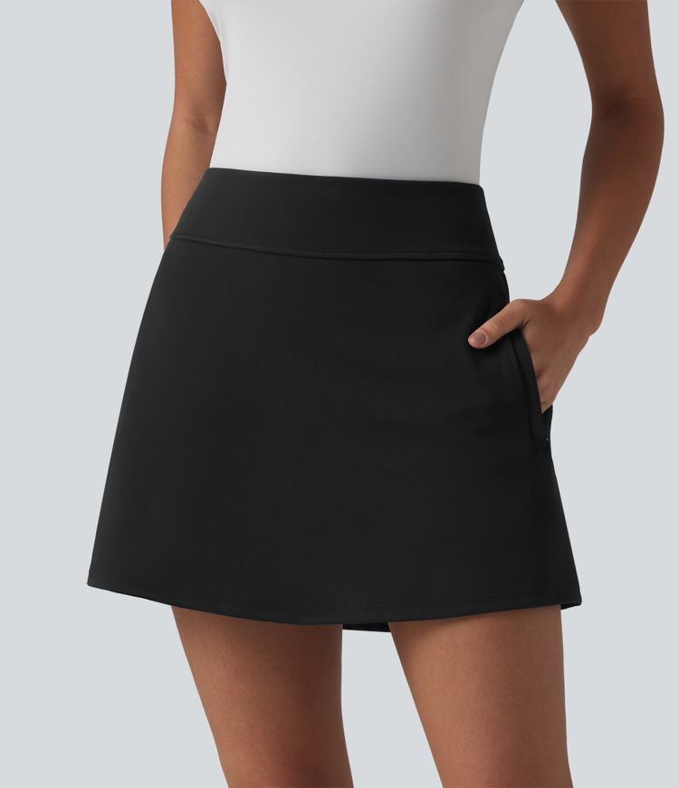 DayStretch mini-jupe de golf taille haute 2 en 1 avec poches - T-shirt de golf DayStretch mini-jupe de golf taille haute 2 en 1 avec poches - T-shirt de golf