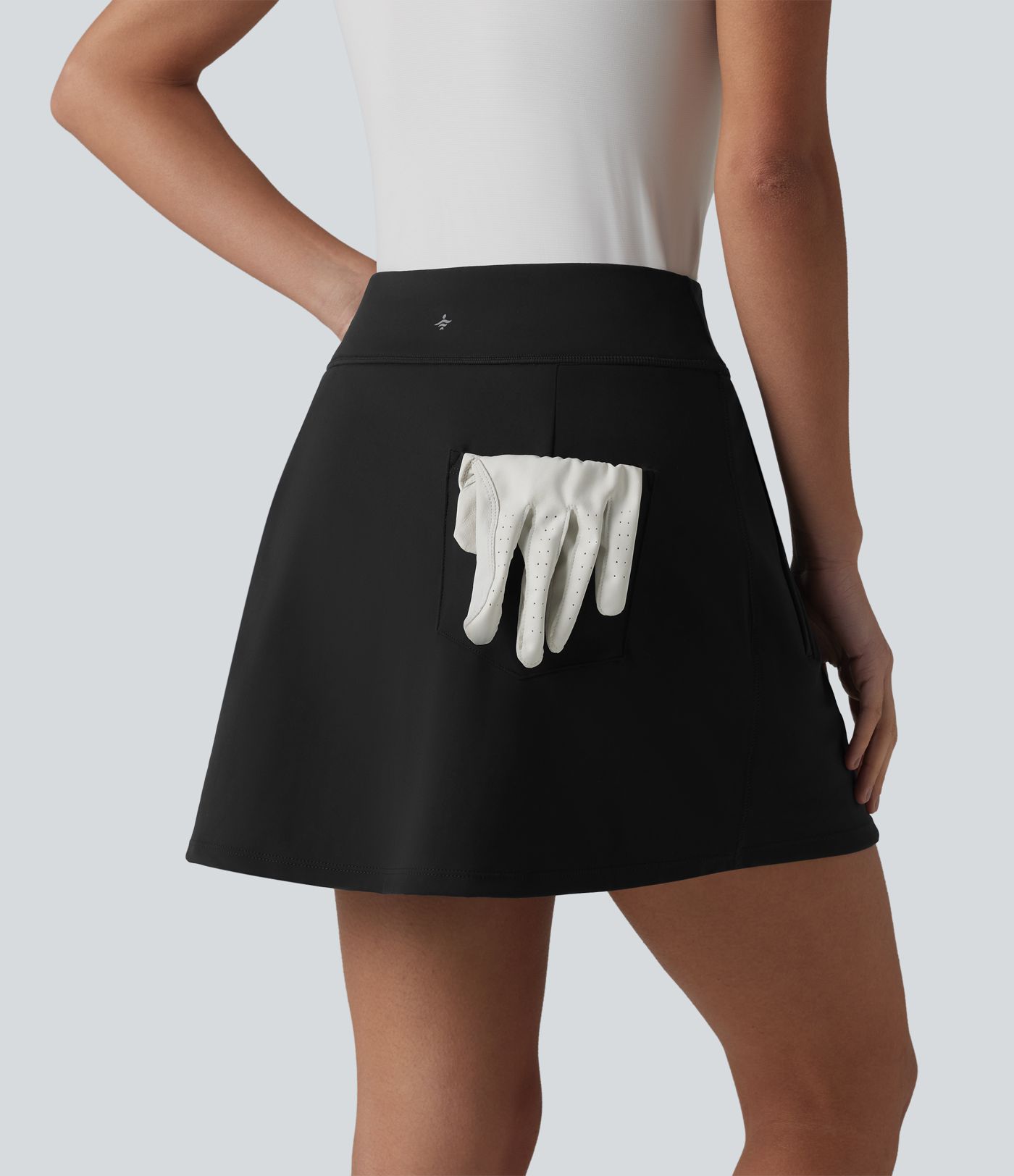 DayStretch High Waisted 2-in-1 Mini Golf Skirt with Pockets-Golf Tee
