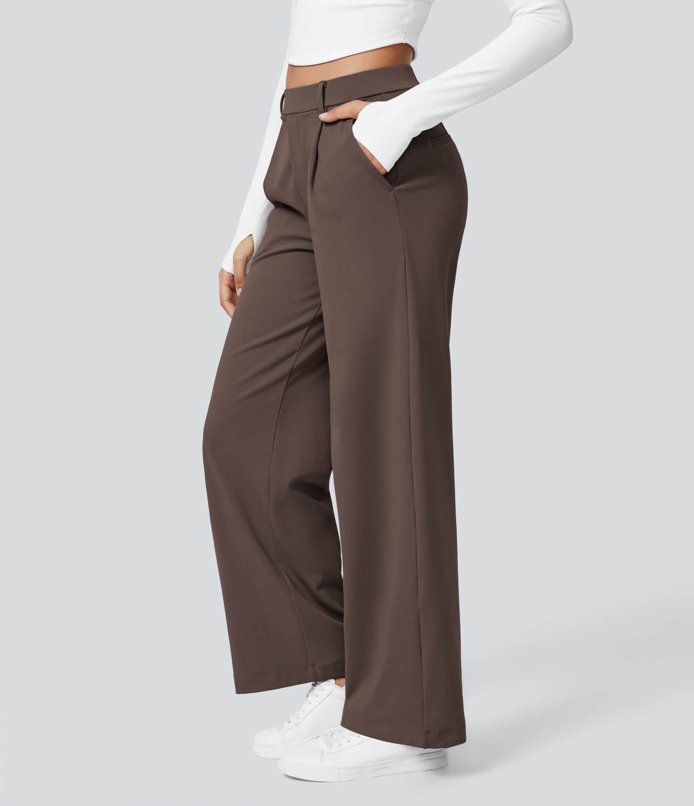Halara Flex™ DayStretch High Waisted Pocket Straight Leg Work Pants