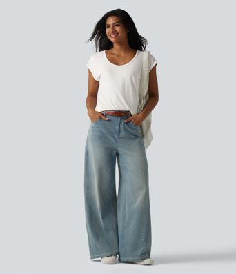 U-Neck Short Sleeve Casual T-Shirt