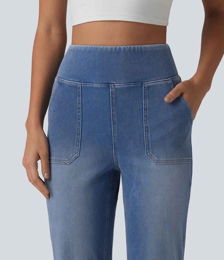 Halara Flex™ High Waisted Tummy Control Bootcut Casual Jeans with Pockets