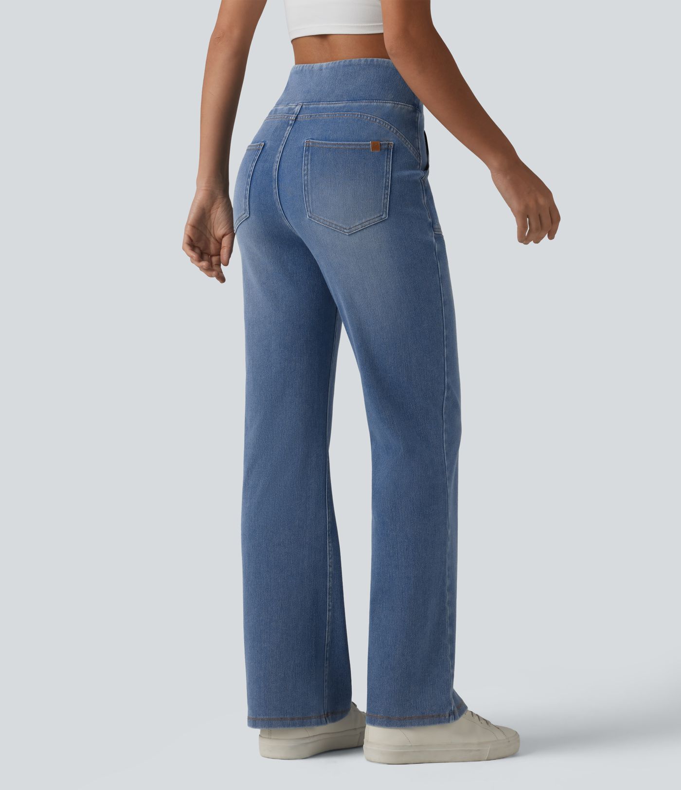 Halara Flex™ High Waisted Tummy Control Bootcut Casual Jeans with Pockets