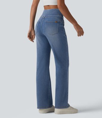 Halara Flex™ High Waisted Tummy Control Bootcut Casual Jeans with Pockets