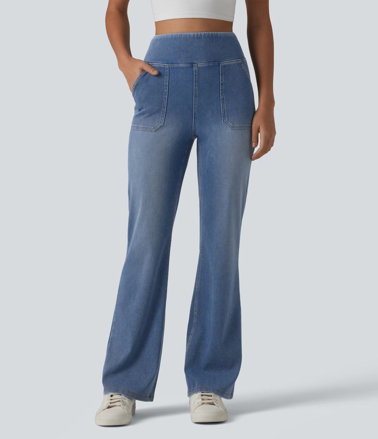 Halara Flex™ High Waisted Tummy Control Bootcut Casual Jeans with Pockets