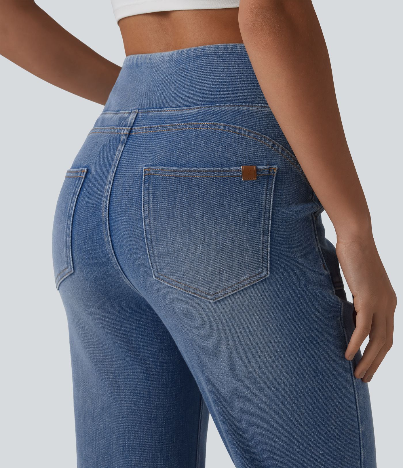 Halara Flex™ High Waisted Tummy Control Bootcut Casual Jeans with Pockets
