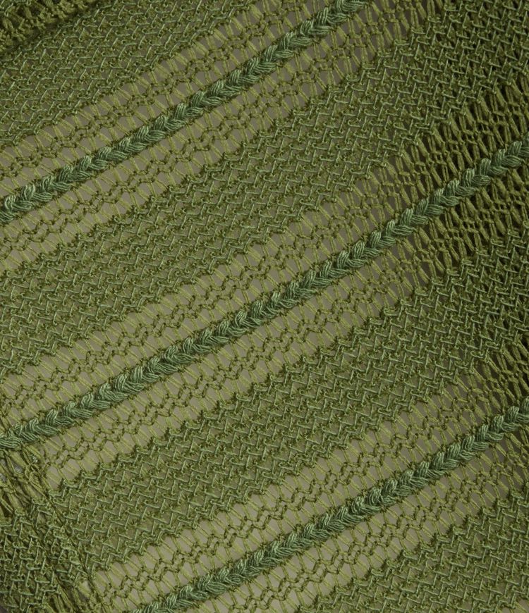 High Waisted Crochet Knit Stripes Casual Bodycon Skirt