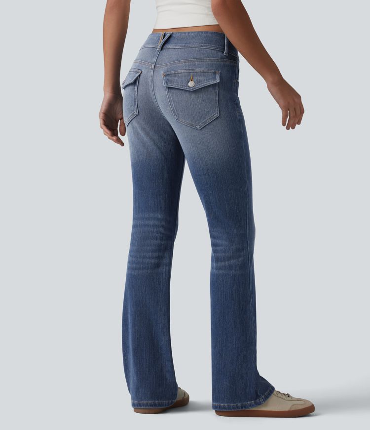 Jean décontracté taille basse Halara Flex™ avec poches