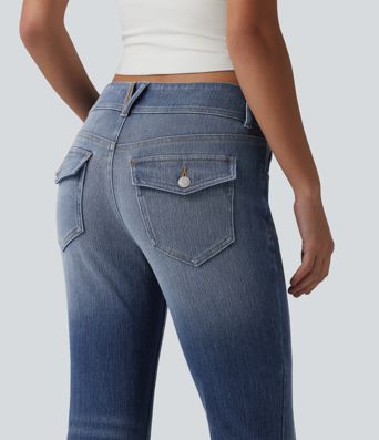 Jean décontracté taille basse Halara Flex™ avec poches