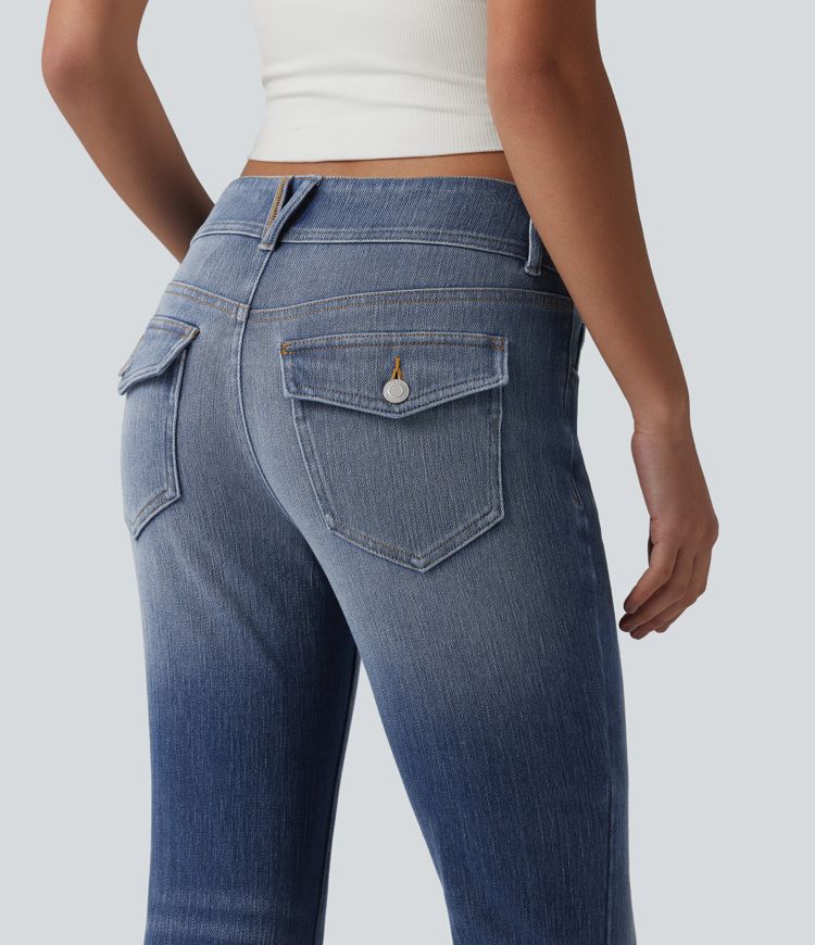 Jean décontracté taille basse Halara Flex™ avec poches