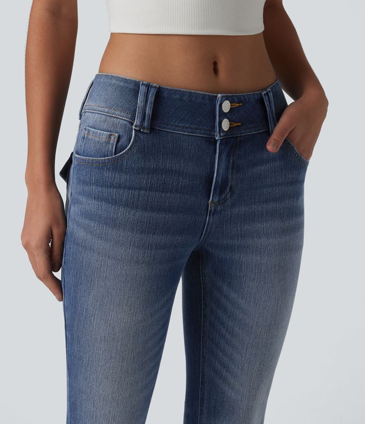 Jean décontracté taille basse Halara Flex™ avec poches