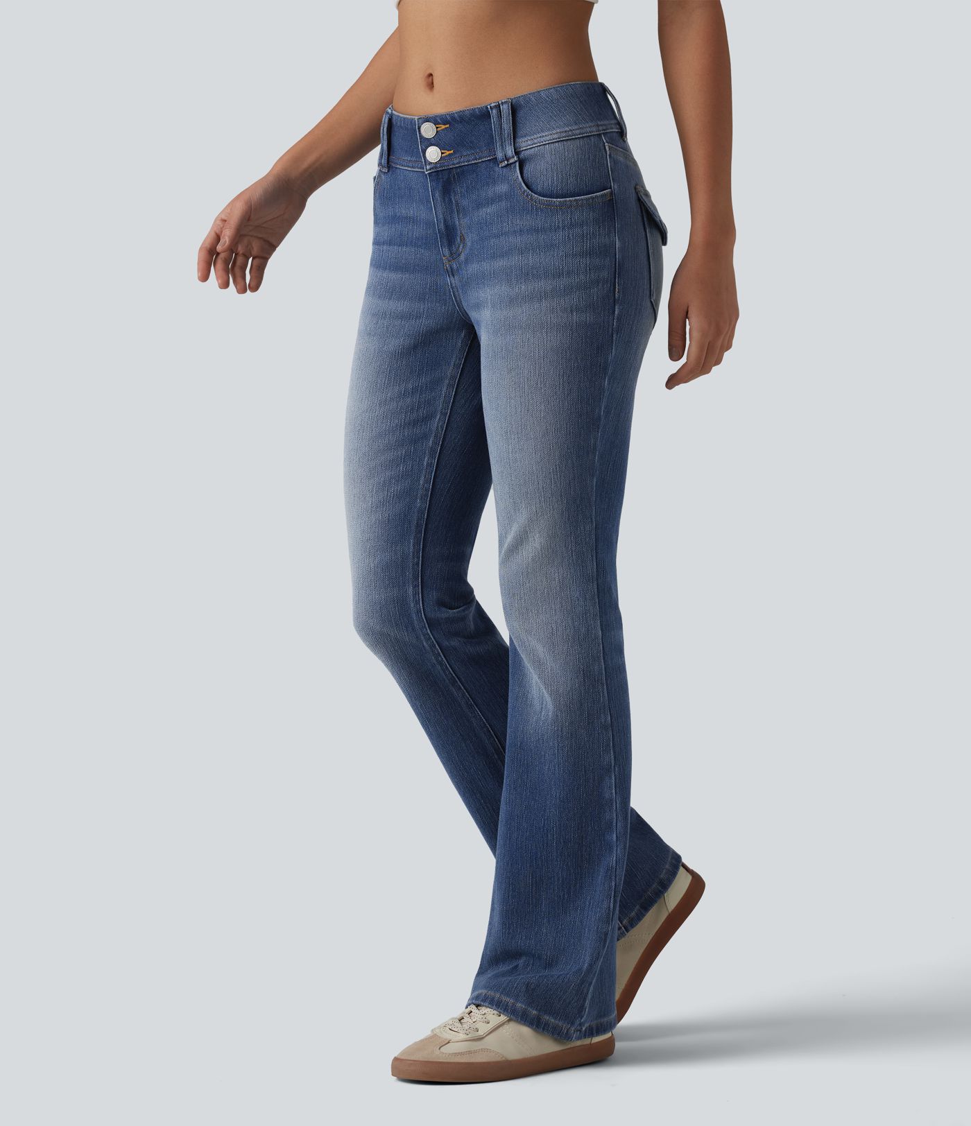 Jean décontracté taille basse Halara Flex™ avec poches