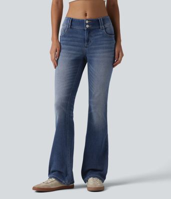 Jean décontracté taille basse Halara Flex™ avec poches