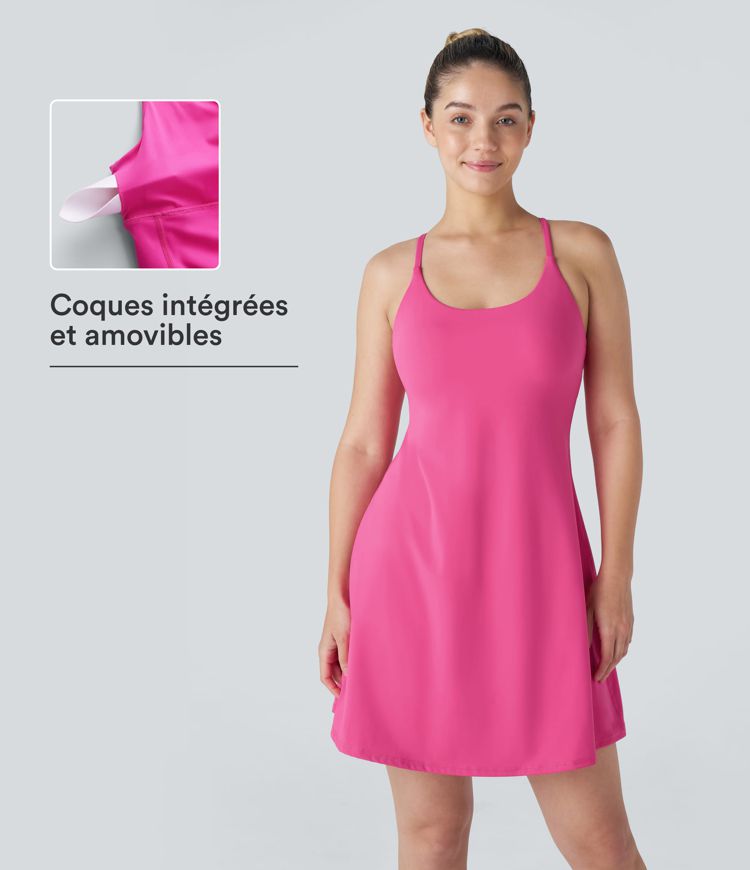 SoftlyZero™ Vestido Activo Sin Espalda - Longitud Extendida - Edición Súper Fácil