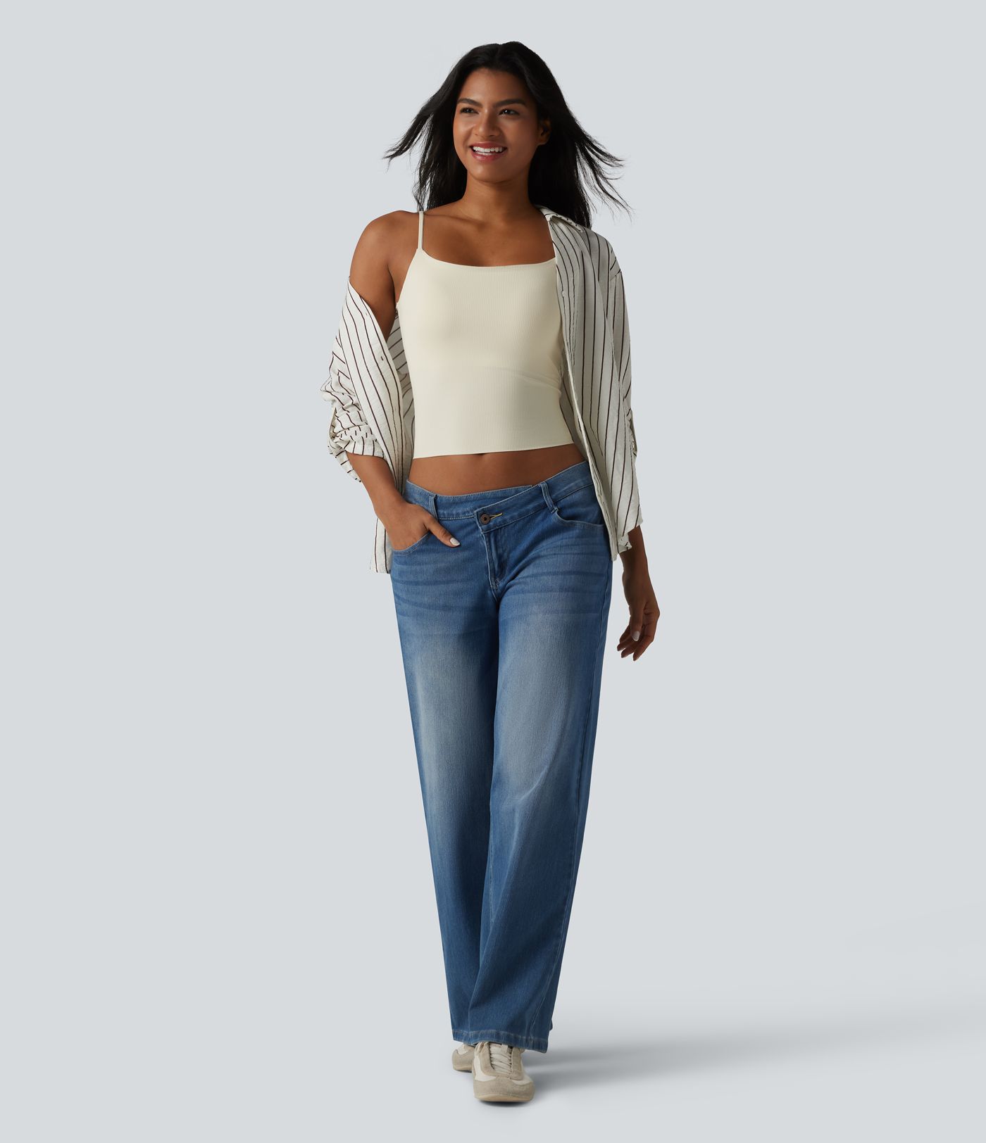 Lässiges Tanktop mit nicht herausnehmbaren Polstern