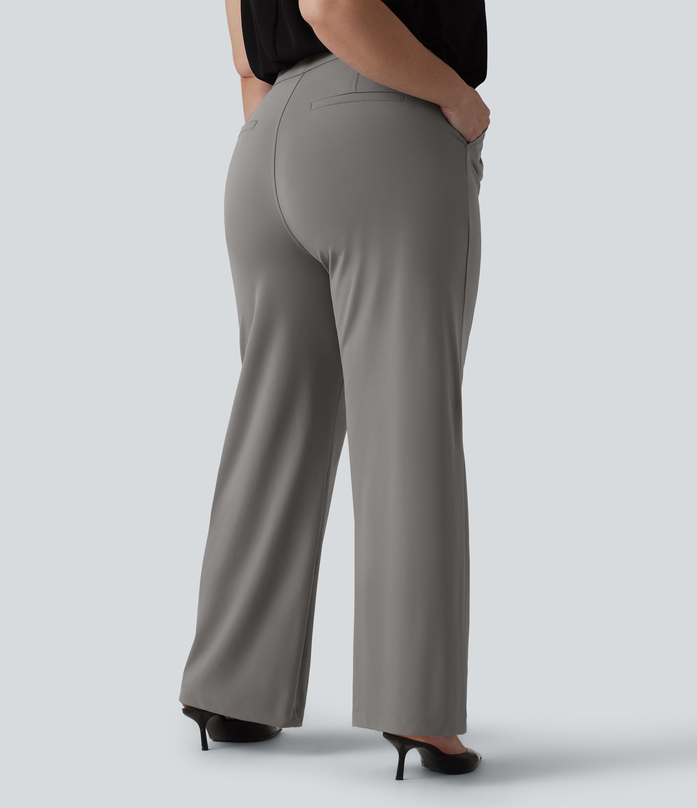 Halara Flex™ DayStretch High Waisted Pocket Straight Leg Work Plus Size Pants