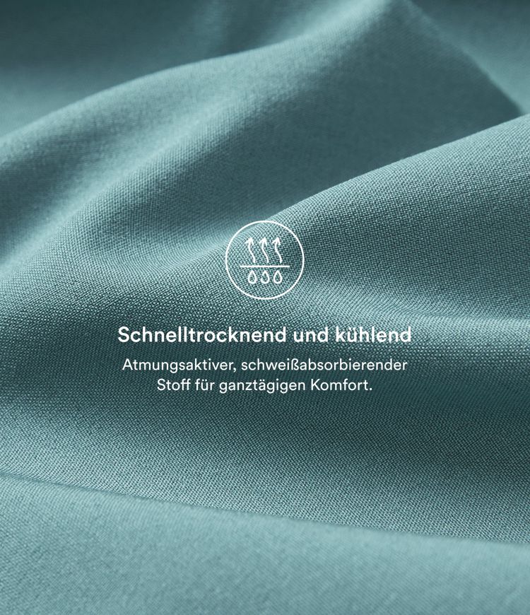 Breezeful™ Plissierte Crossover-Urlaubs-Hose mit hohem Bund und Seitentaschen - schnelltrocknend