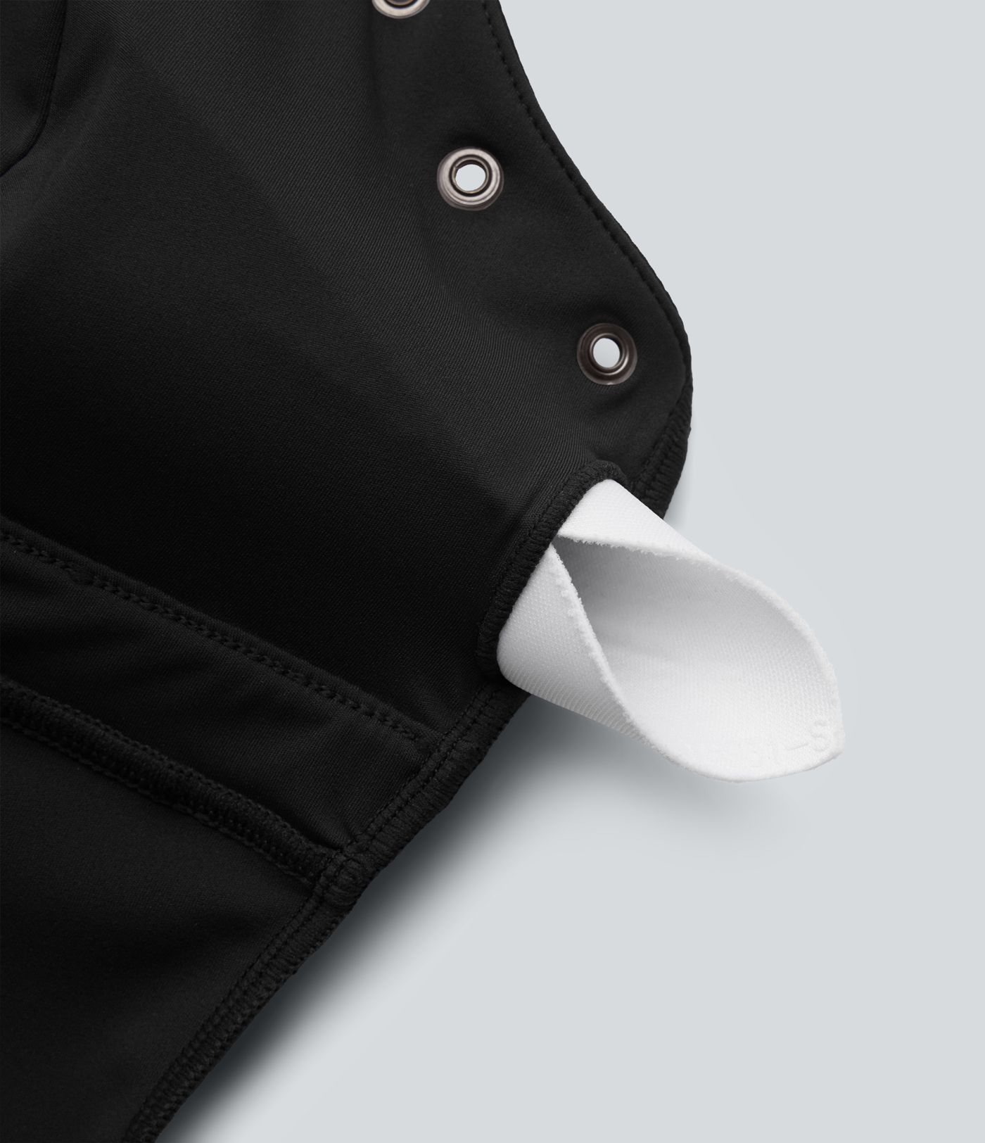 SoftlyZero™ Airy Adjustable Straps Eyelet Built-in Bra Cropped InstantCool Casual Tank Top SoftlyZero™ Airy Adjustable Straps Eyelet Built-in Bra Cropped InstantCool Casual Tank Top