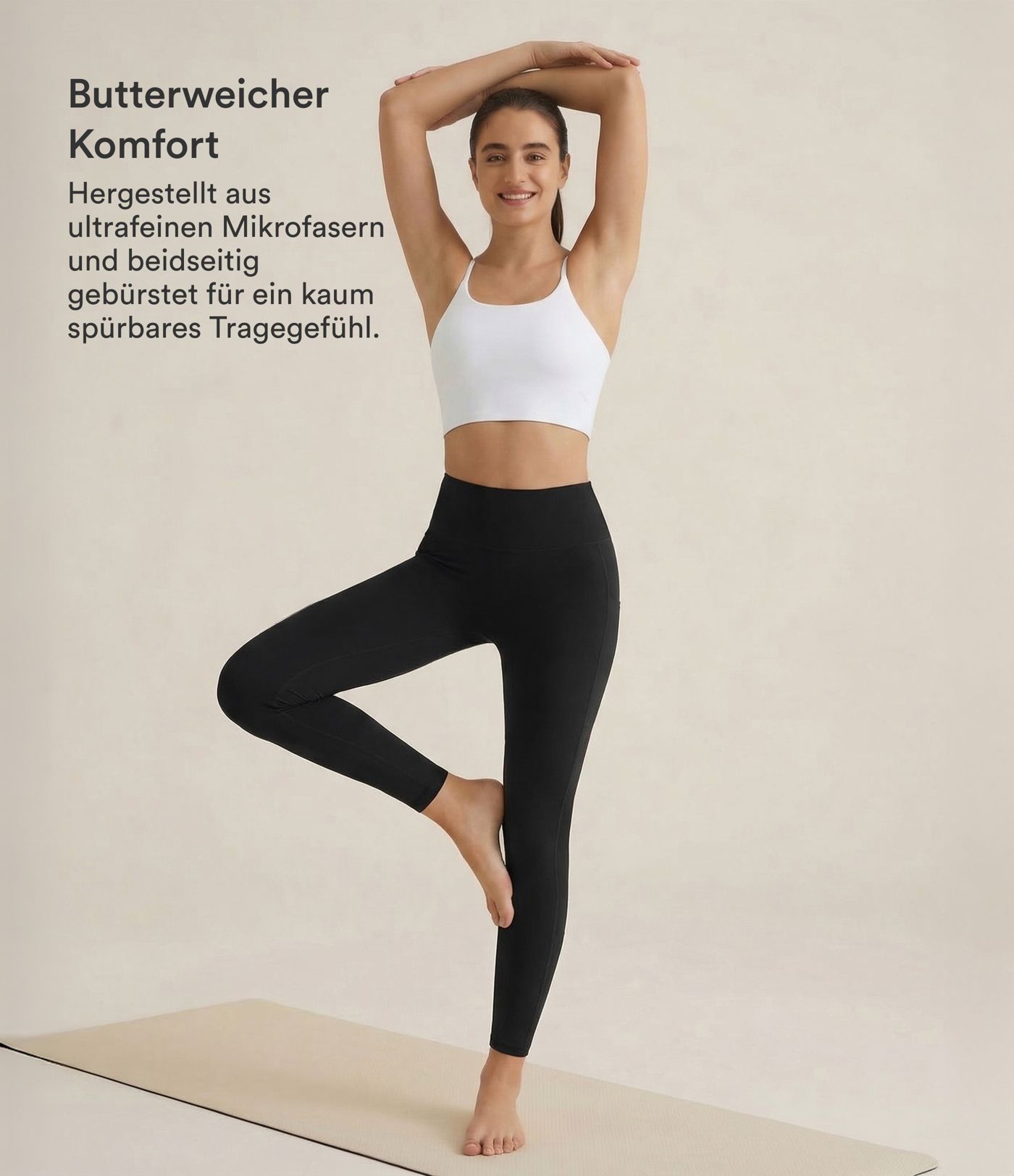 Softlyzero™ Plush Solid Color High-Waisted Leggings with Double Pockets