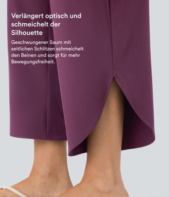 Hose mit hohem Bund, Tasche und Bauchkontrolle - schnelltrocknend