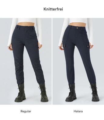 DayStretch - Cargo-Hose mit hohem Bund, Seitentaschen und schmaler Passform