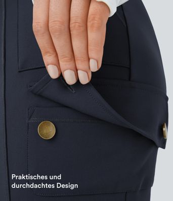 DayStretch - Cargo-Hose mit hohem Bund, Seitentaschen und schmaler Passform