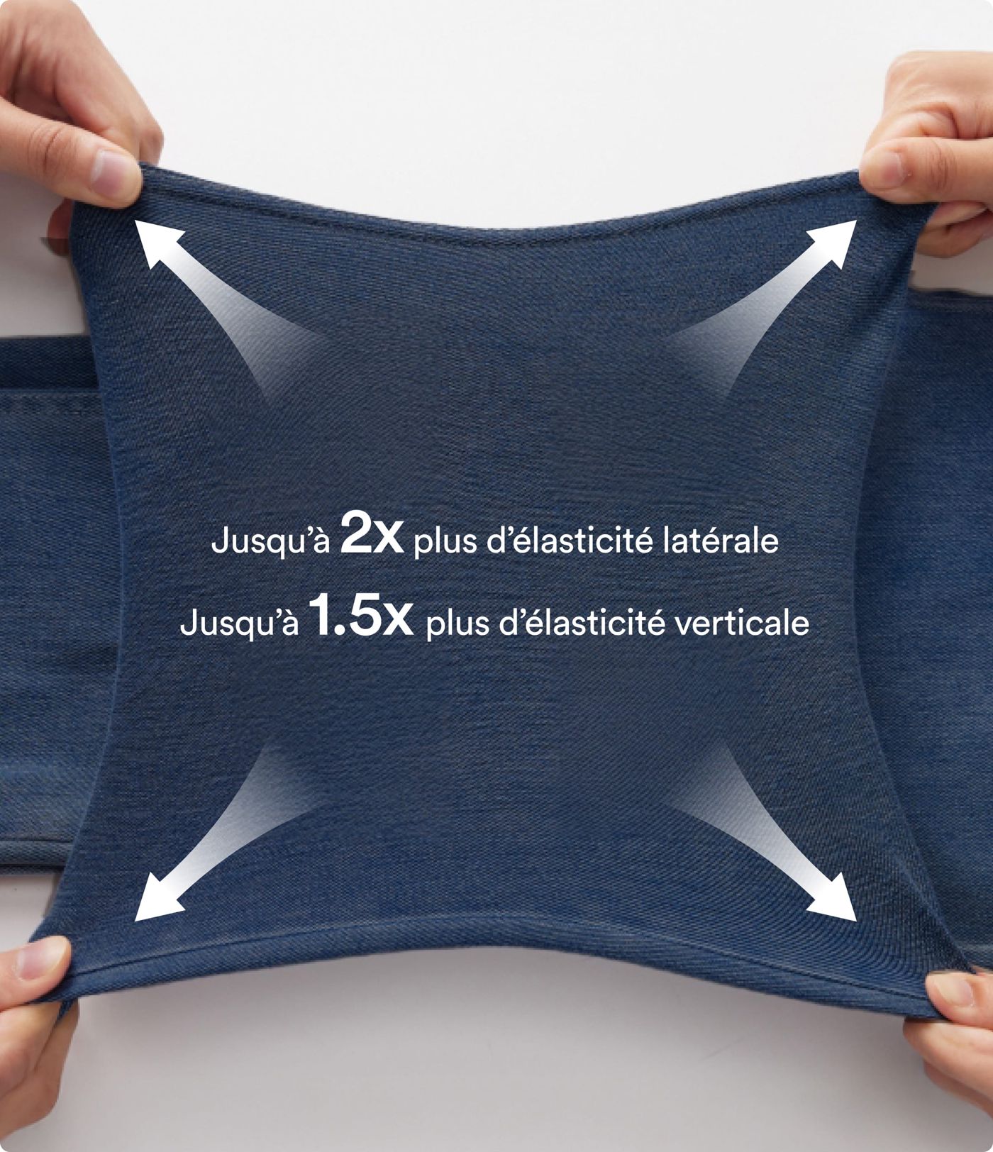 Halara Flex™ Short décontracté évasé à jambe large en denim extensible délavé taille haute croisée avec poches multiples