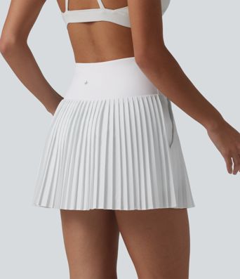 Breezeful™ High Waisted 2-in-1 Pleated Quick Dry Mini Tennis Skirt with Pockets