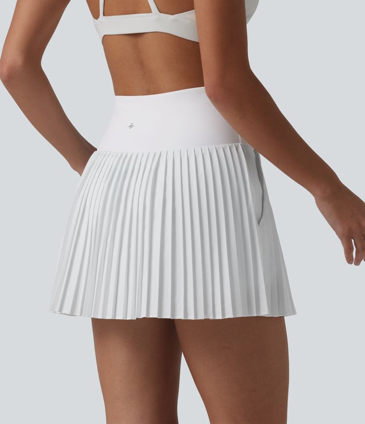 Breezeful™ High Waisted 2-in-1 Pleated Quick Dry Mini Tennis Skirt with Pockets