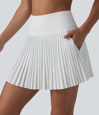 Breezeful™ High Waisted 2-in-1 Pleated Quick Dry Mini Tennis Skirt with Pockets