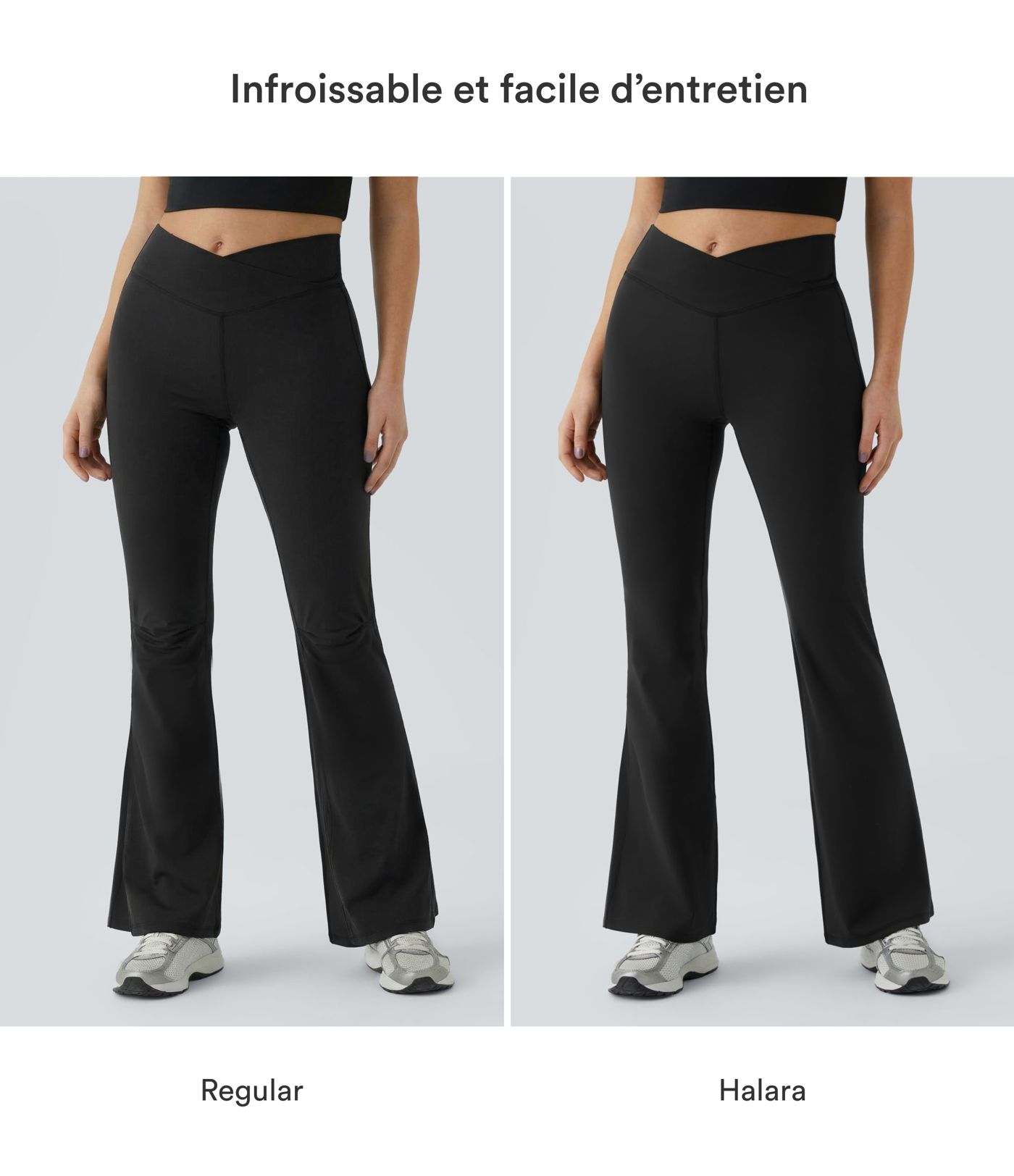 Legging yoga évasé croisé taille haute DayStretch