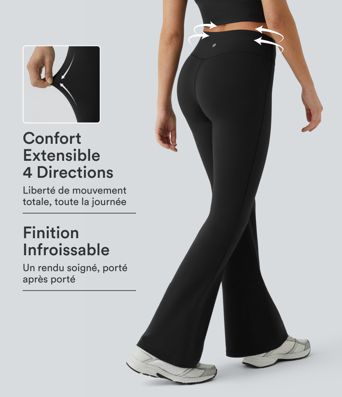 Legging yoga évasé croisé taille haute DayStretch