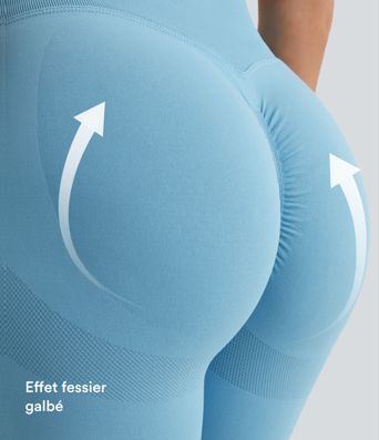 Legging push-up taille haute froncé sans couture OneForm Seamless Flow