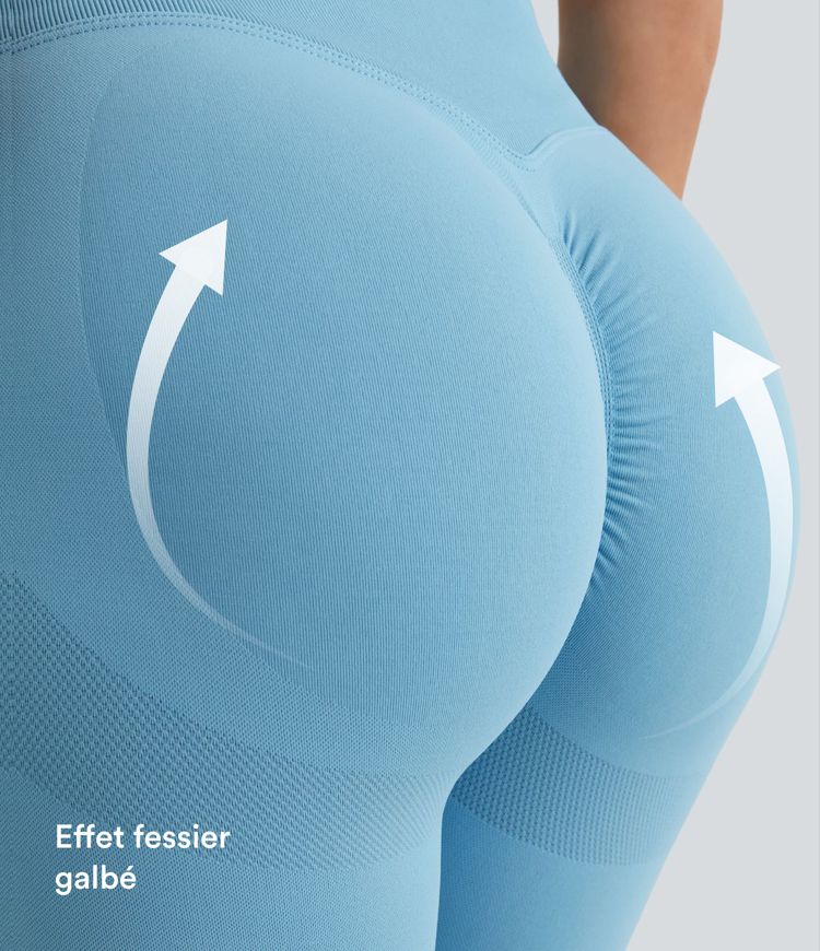 Legging push-up taille haute froncé sans couture OneForm Seamless Flow