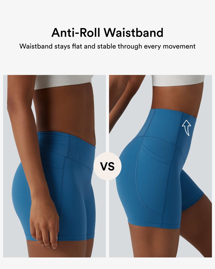 Halara UltraSculpt™ High Waisted Anti-Roll Tummy Control Shaping Yoga Biker Shorts 5'' with Pockets