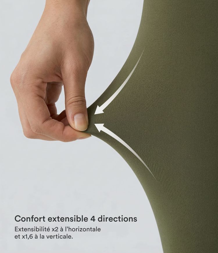 Legging uni taille haute DayStretch avec poches