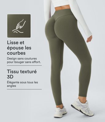 Legging effet push-up taille haute jacquard sans couture OneForm Seamless Flow