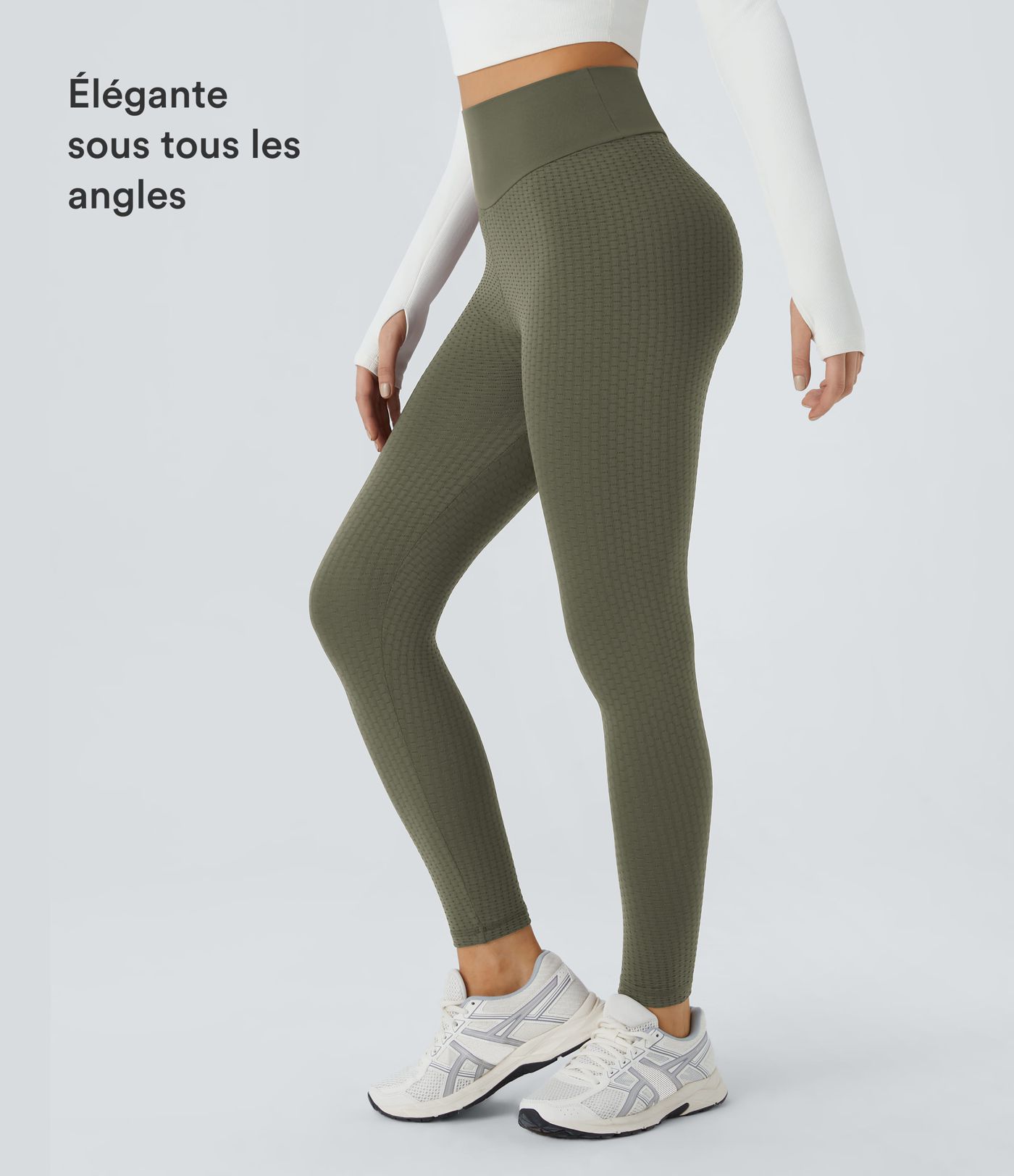 Legging effet push-up taille haute jacquard sans couture OneForm Seamless Flow