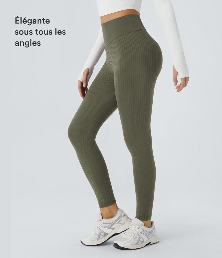 Legging effet push-up taille haute jacquard sans couture OneForm Seamless Flow