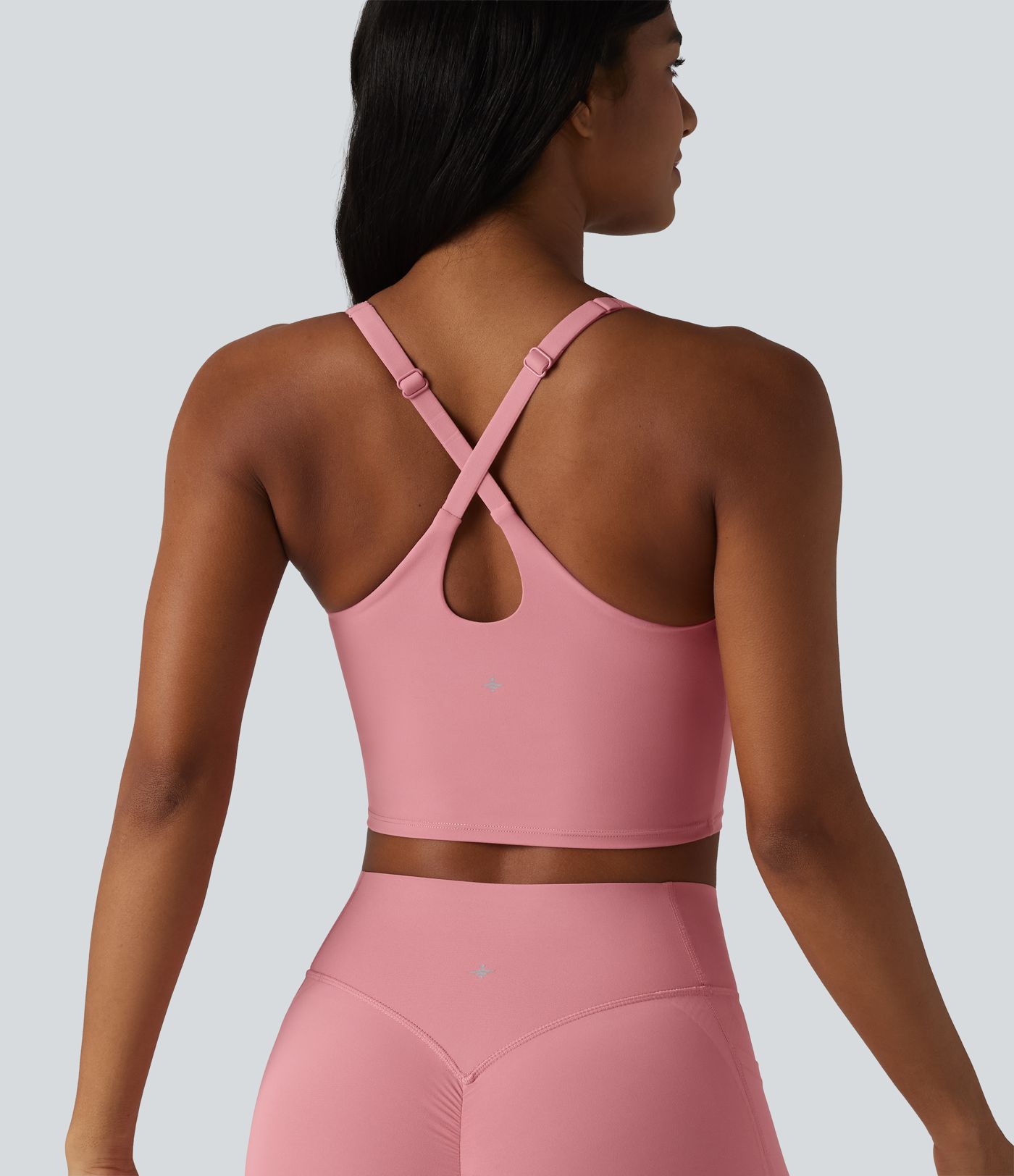 Halara UltraSculpt™ Push-Up Crisscross Adjustable Straps Non-Removable Pad Yoga Tank Top