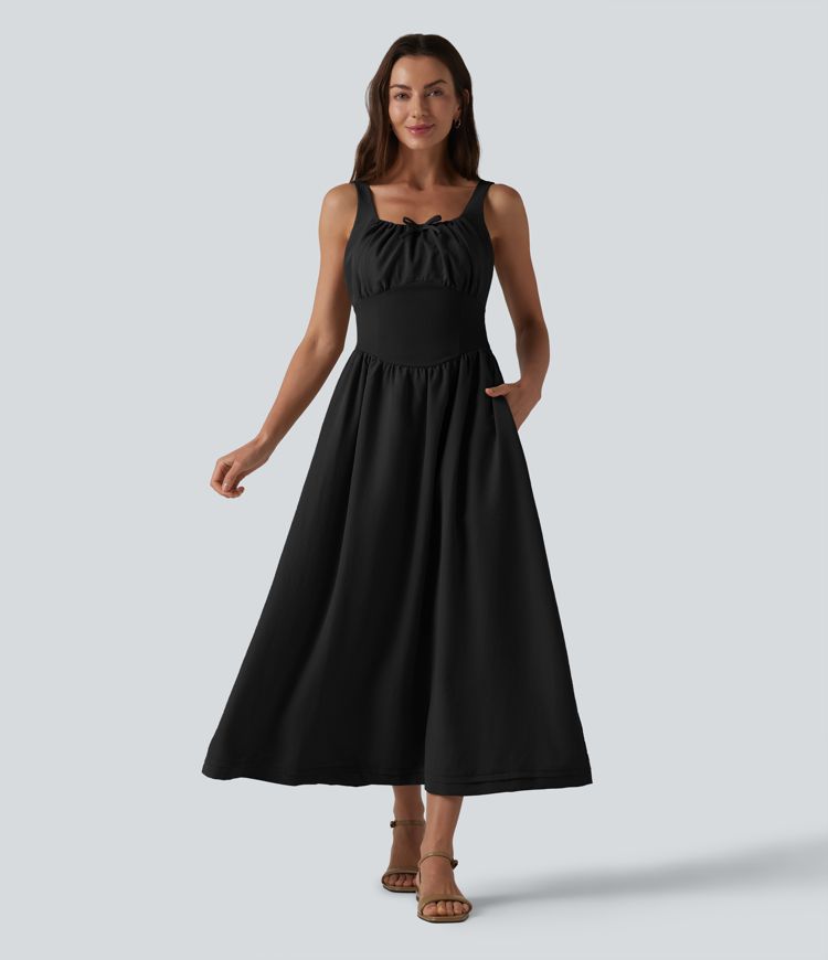 corset milkmaid dress Qhecomce Women Sleeveless Dress Summer Bustier Dress Sexy Cottagecore Dress Midi Dresses with Pockets (C-Black Corset, Small) : Clothing, Shoes & Jewelry The corset Milkmaid Outfits - Cider