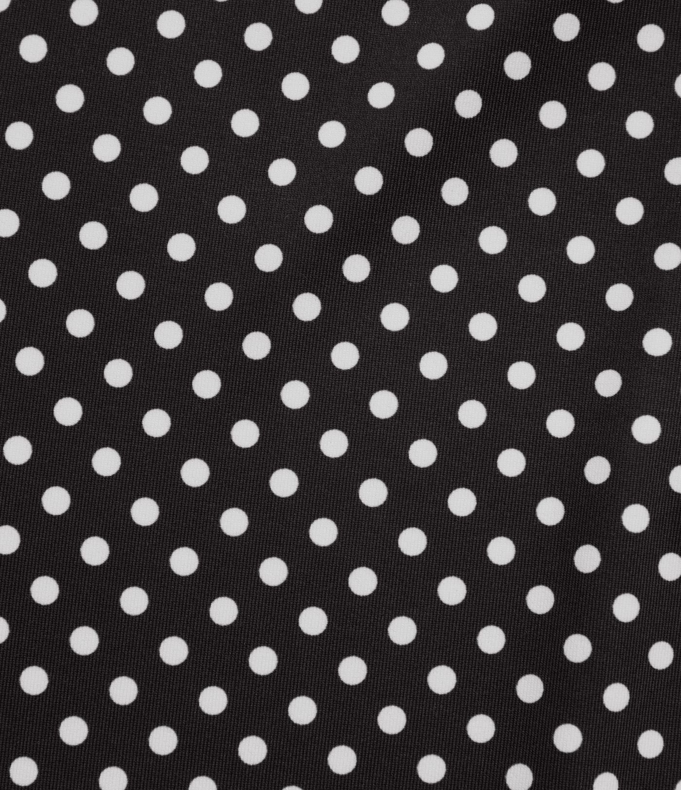 Robe mini casual à pois col rond sans manches ourlet à volants superposés