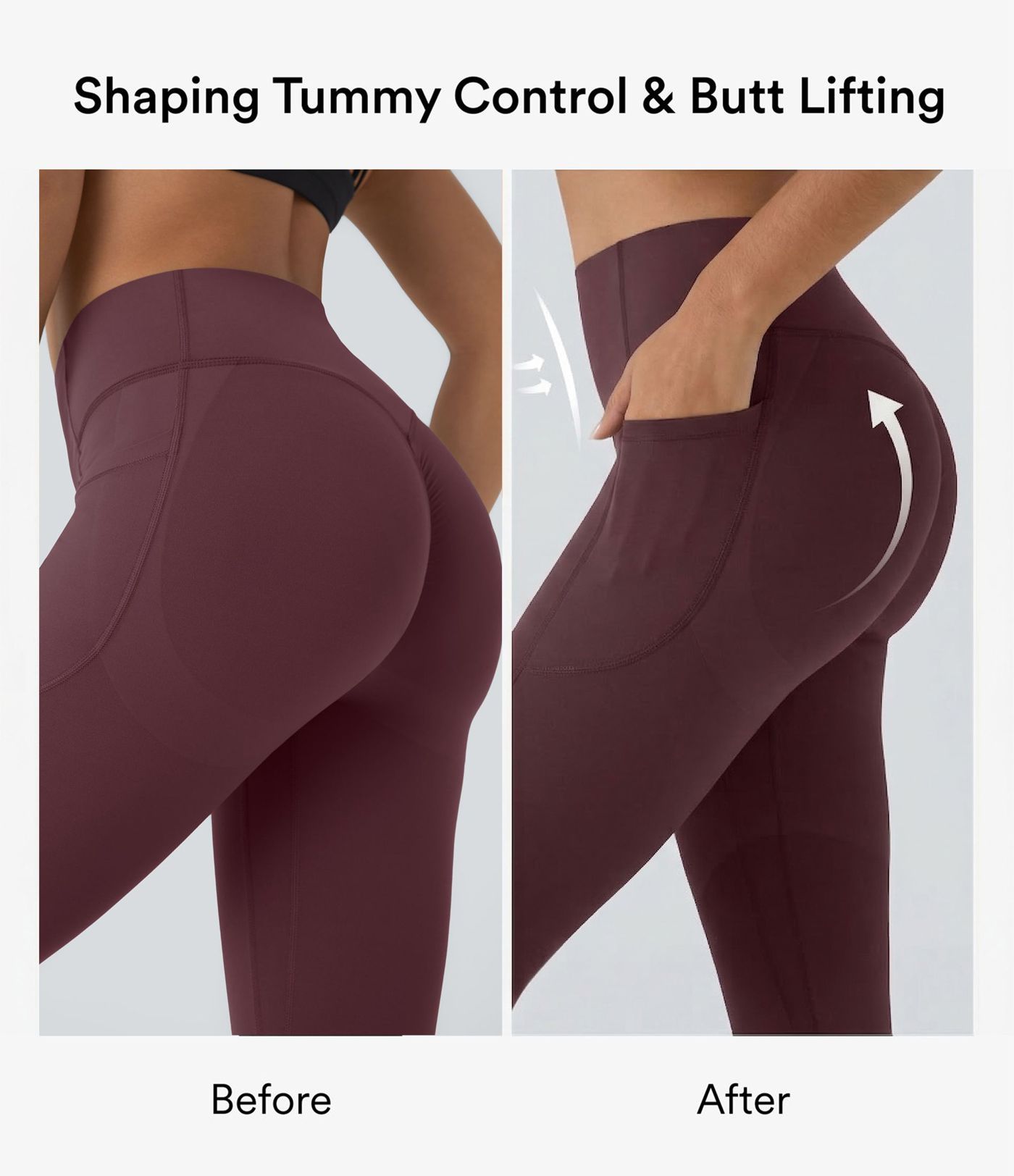 Halara UltraSculpt™ - Formende Capri-Workout-Leggings mit hohem Bund, Seitentaschen, Booty-Scrunch und Bauchkontrolle -Po-Lifting