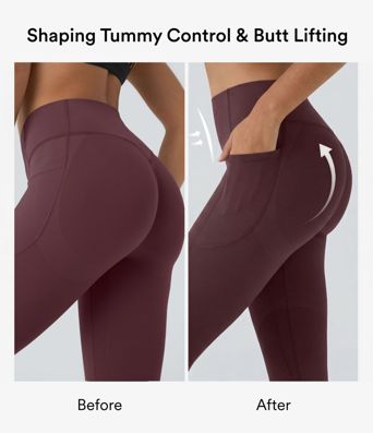 Halara UltraSculpt™ - Formende Capri-Workout-Leggings mit hohem Bund, Seitentaschen, Booty-Scrunch und Bauchkontrolle -Po-Lifting