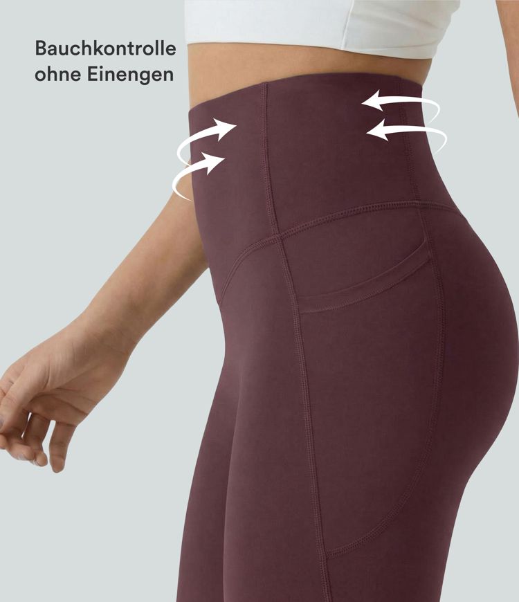 Halara UltraSculpt™ - Formende Capri-Workout-Leggings mit hohem Bund, Seitentaschen, Booty-Scrunch und Bauchkontrolle -Po-Lifting